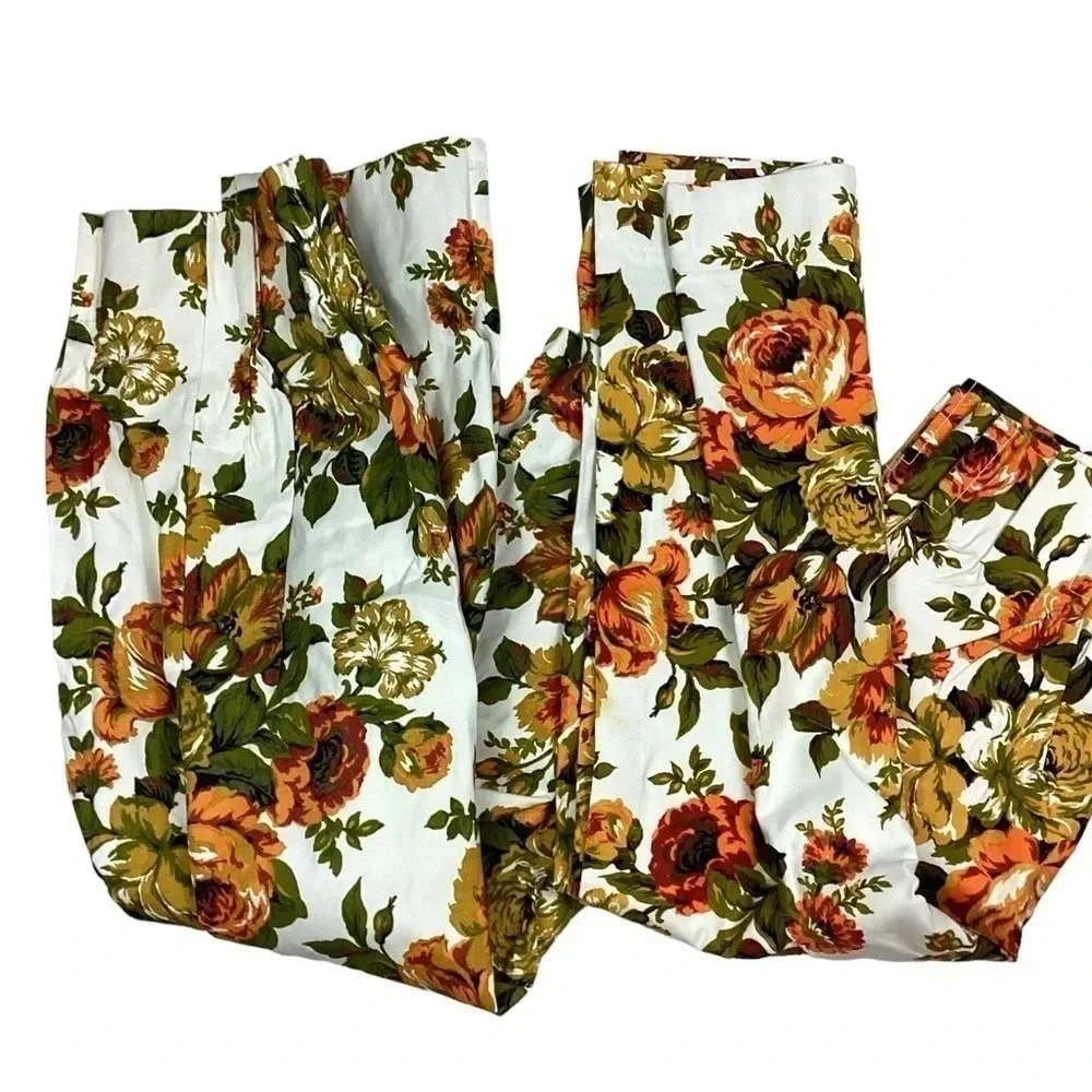 Vintage 70s floral JCPenney penn prest curtains